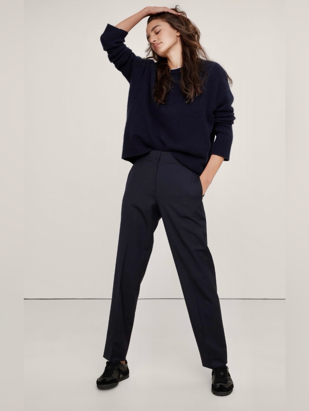 NWT-Banana Republic Modern Slim Italian Lightweight Wool Ankle 4 Petite